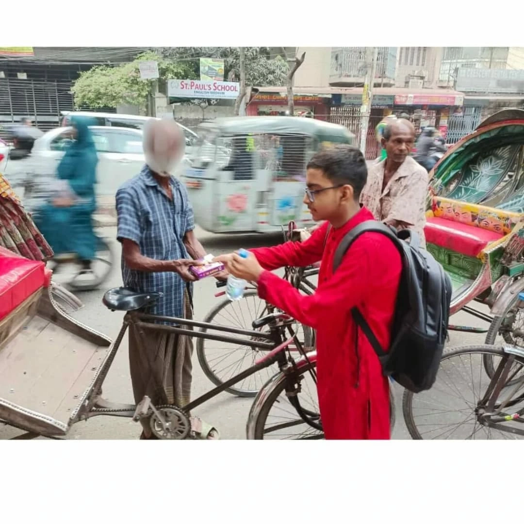 Health awareness campaign on the street